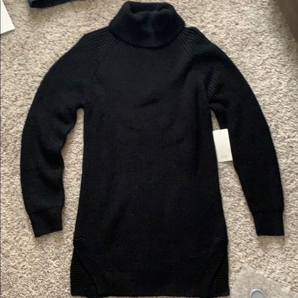 Tobi black sweater dress